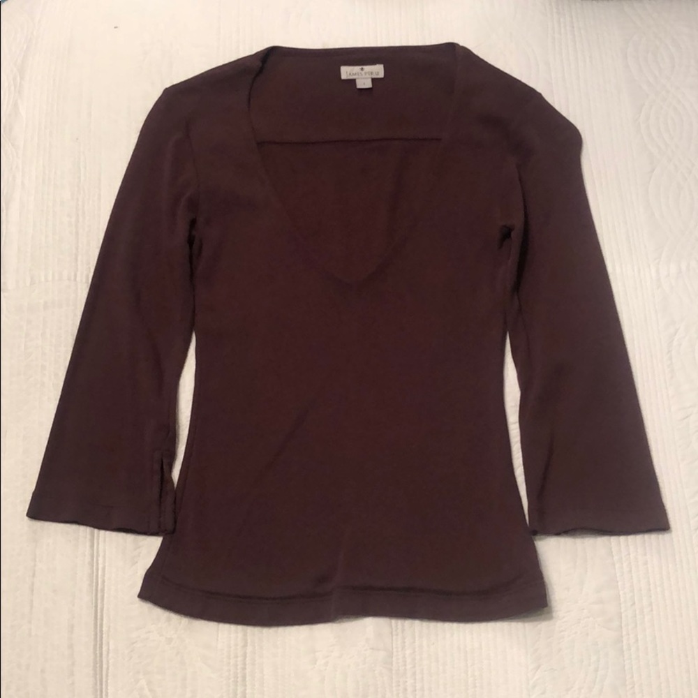 James Perse V-Neck Top